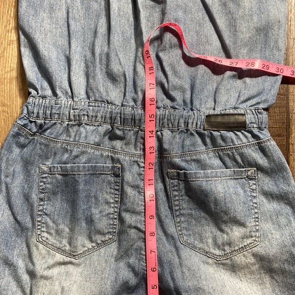 DKNY Jeans Sleeveless Denim Shorts Romper Size 10 - Picture 5 of 8